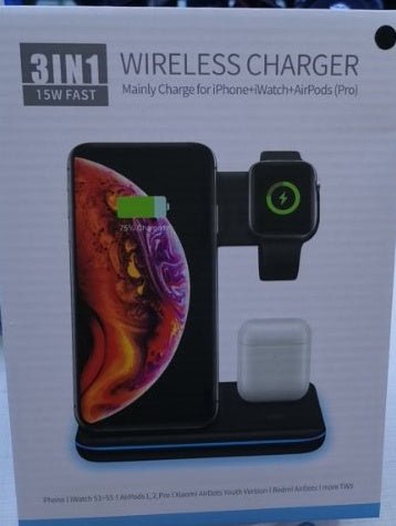 Chargeur sans fil 3 en 1 pour téléphone mobile, montre, écouteurs. - KaoKao