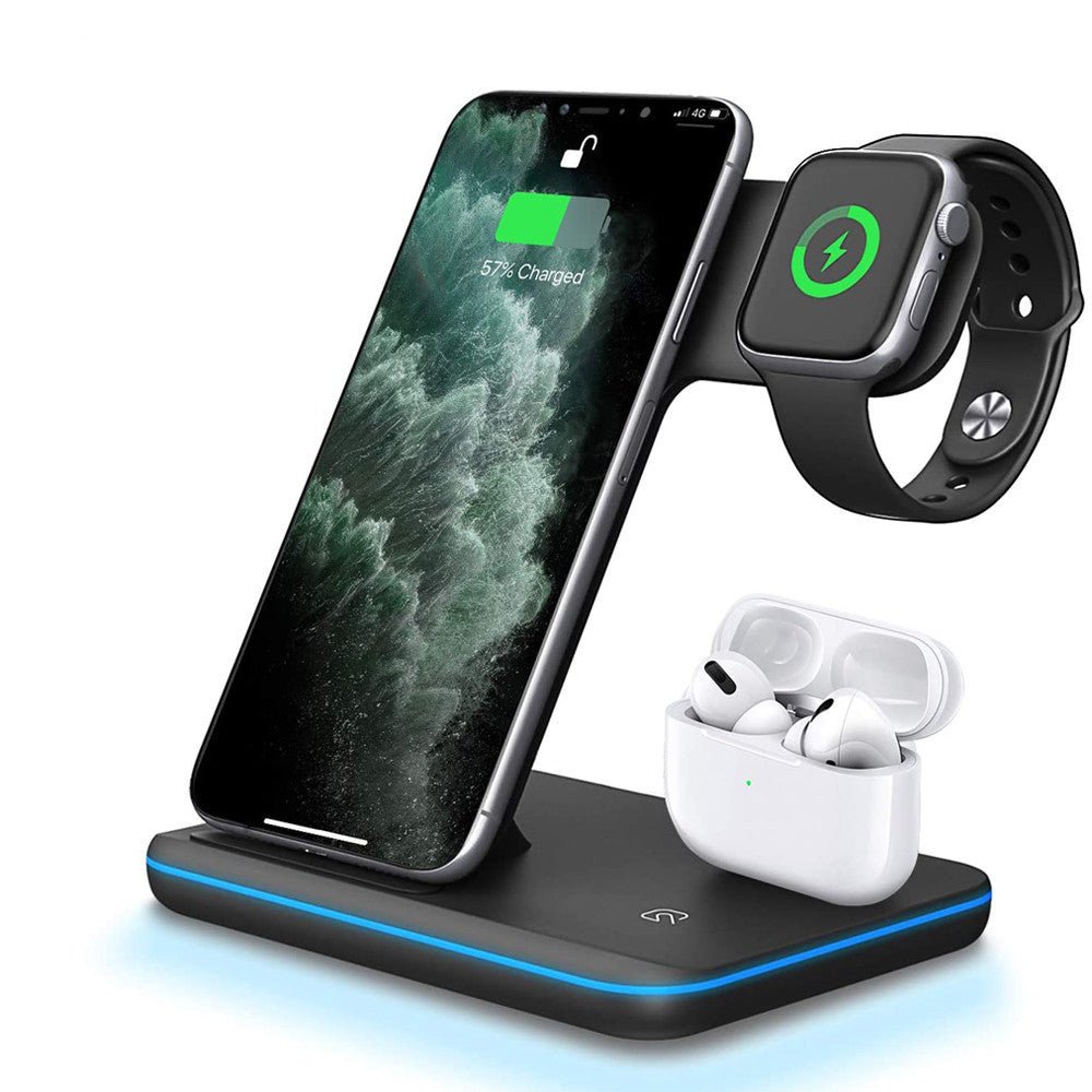 Chargeur sans fil 3 en 1 pour téléphone mobile, montre, écouteurs. - KaoKao