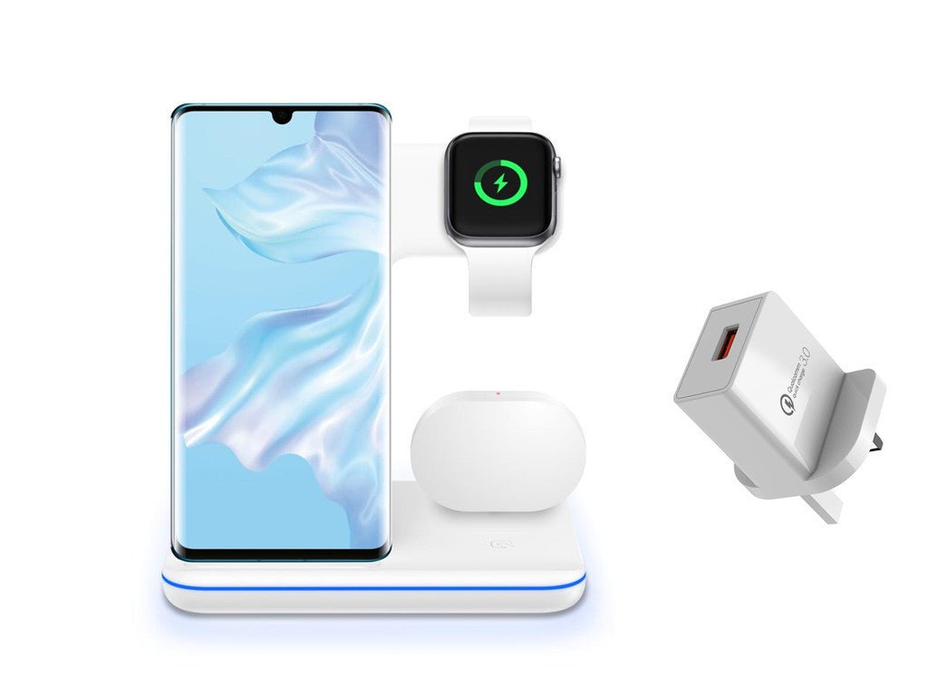 Chargeur sans fil 3 en 1 pour téléphone mobile, montre, écouteurs. - KaoKao