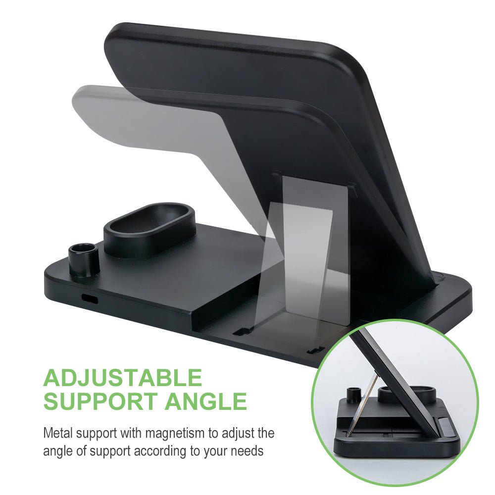 Chargeur sans fil pliable 4 - en - 1 à charge rapide 15w - KaoKao