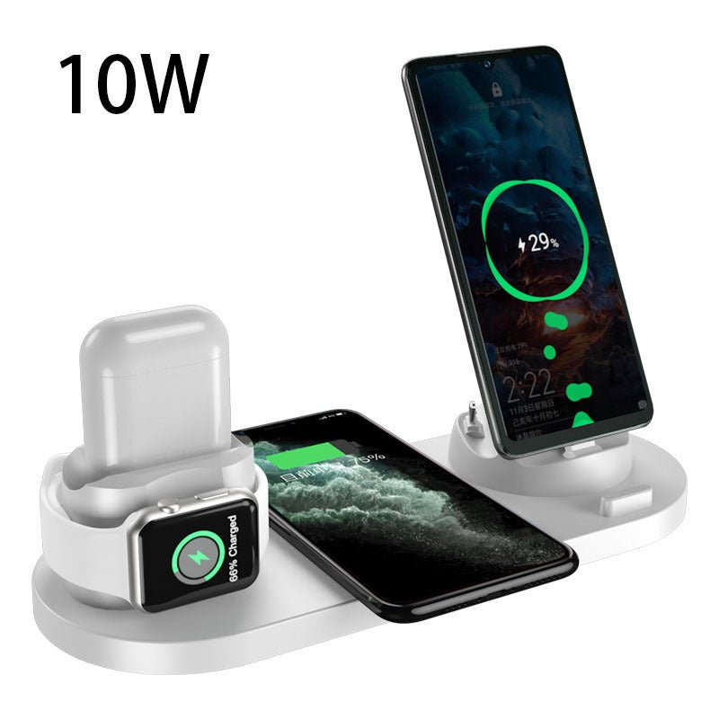 Chargeur sans fil pour iPhone, chargeur rapide pour téléphone, tapis de charge rapide pour téléphone, station d'accueil de charge 6 en 1 pour montre. - KaoKao
