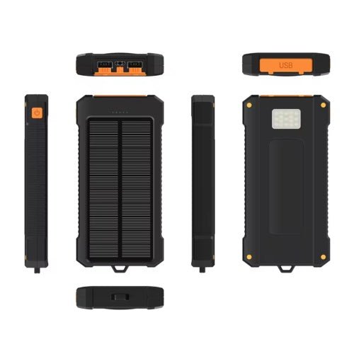 Chargeur solaire portable 2 ports USB avec lampes de poche LED 30 000 mAh - KaoKao
