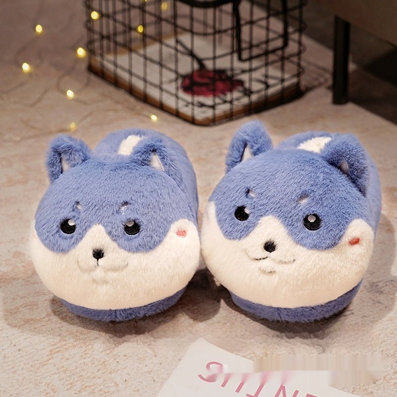 Chaussons d'intérieur chauds en forme d'animaux de dessin animé japonais. - KaoKao