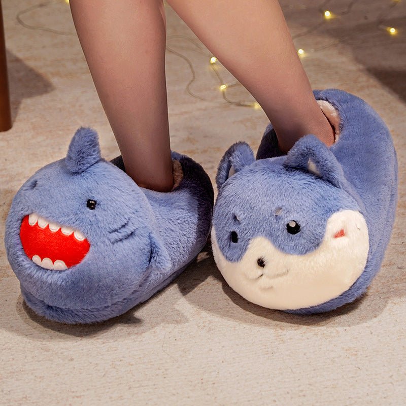 Chaussons d'intérieur chauds en forme d'animaux de dessin animé japonais. - KaoKao