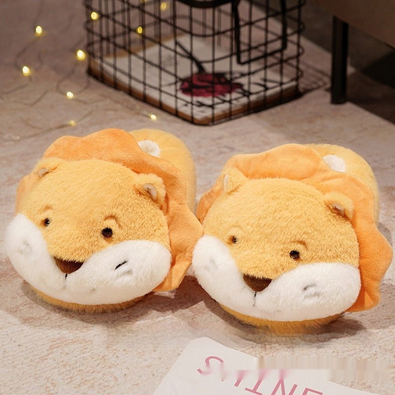 Chaussons d'intérieur chauds en forme d'animaux de dessin animé japonais. - KaoKao