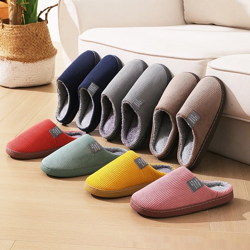 Chaussons en coton résistants à l'usure et antidérapants pour intérieur. - KaoKao