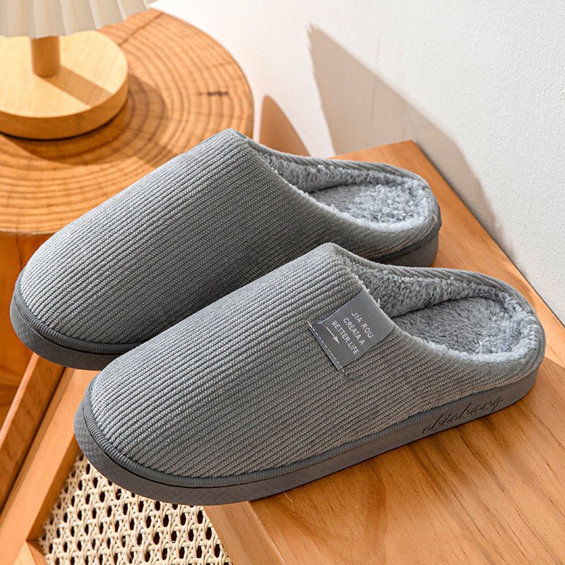 Chaussons en coton résistants à l'usure et antidérapants pour intérieur. - KaoKao