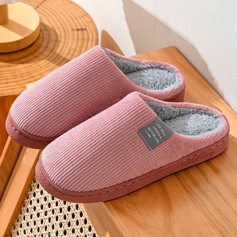 Chaussons en coton résistants à l'usure et antidérapants pour intérieur. - KaoKao