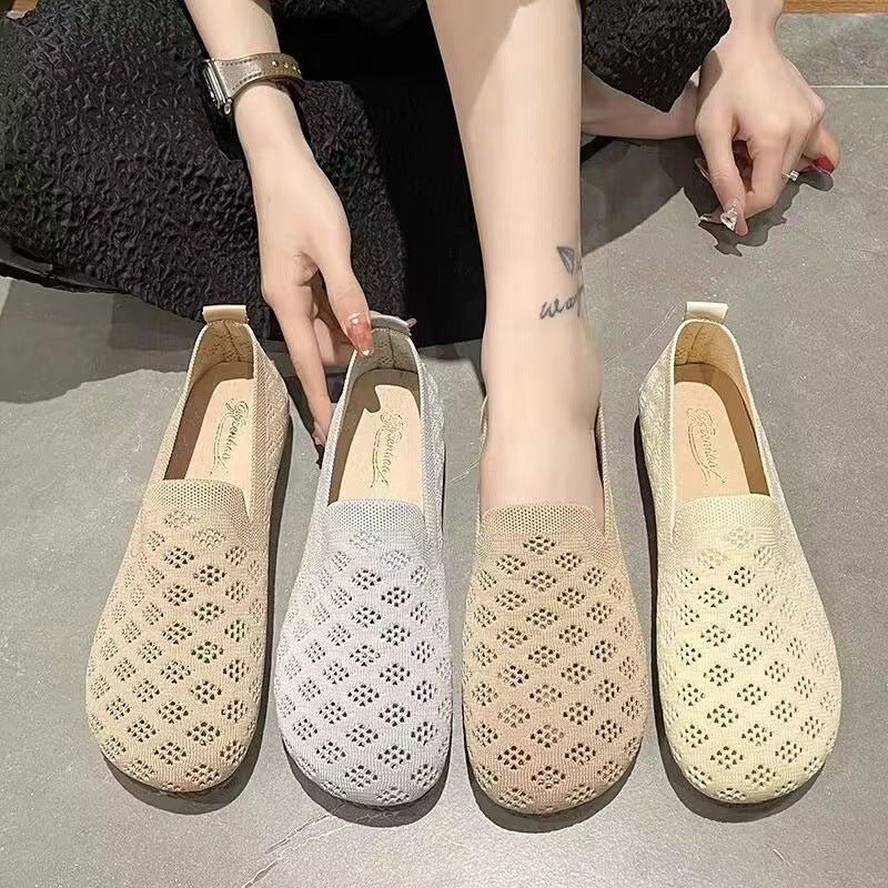 Chaussures décontractées pour femmes en maille respirante Slip - on Fly - kit - KaoKao