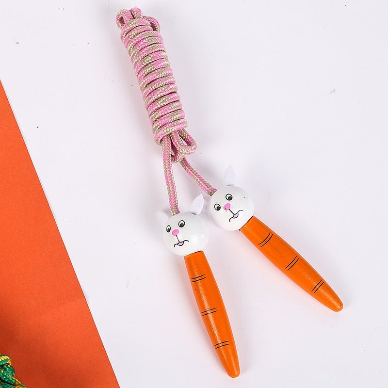 Corde à sauter pour enfants avec manche en bois de dessin animé - KaoKao