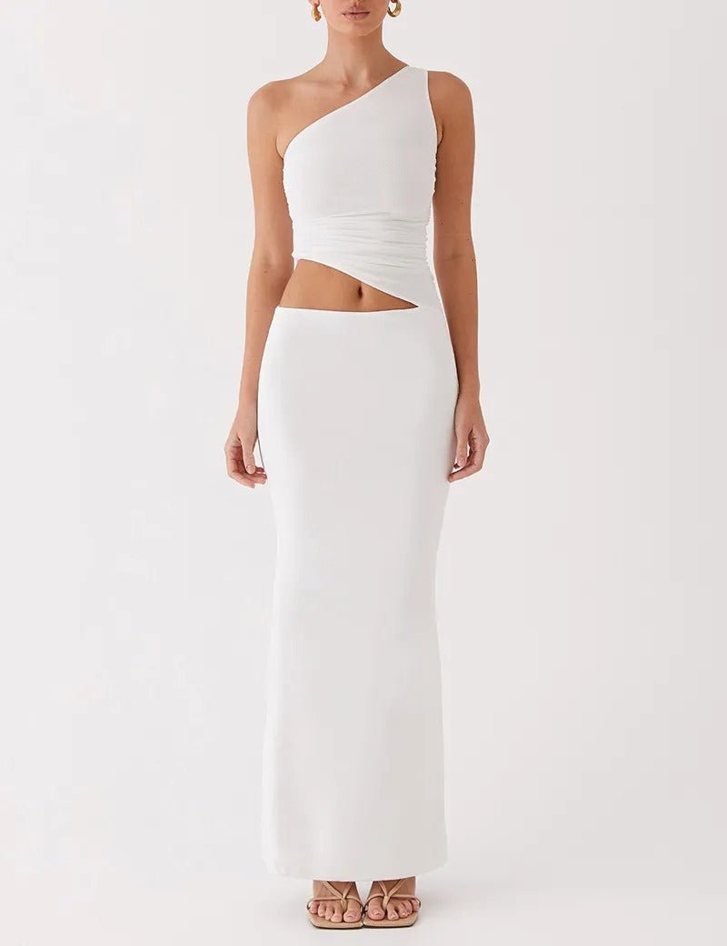Costume de couleur unie européen et américain, coupe ajustée, confortable et tendance pour femme - KaoKao