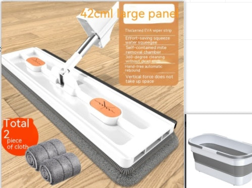 Nouveau style Grande Vadrouille Plate 360 Vadrouille Rotative Convient Différents Types Revêtement de sol Forte absorption d’eau Pour le nettoyage des sols à la maison