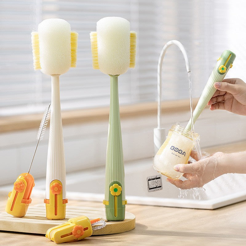 Appareil de lavage de tasse multifonction cinq en un, brosse de tasse multifonctionnelle pour la maison, brosse de tasse isolante pour tasse d'eau, bouteille de lait, gadgets de cuisine