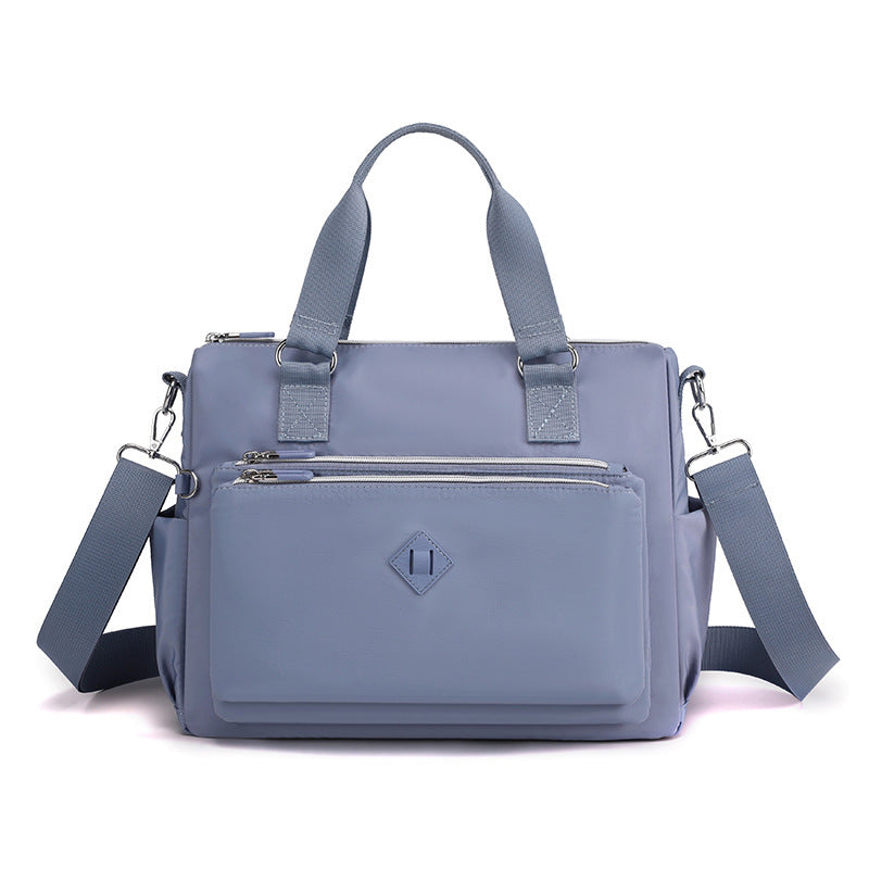 Sac à bandoulière tendance à une épaule en nylon imperméable multicouche pour femmes
