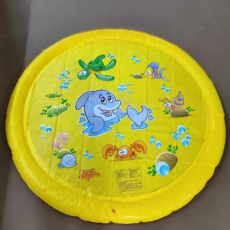 Tapis de jeu anti-dérapant pour enfants et piscine pour chiens, jouets d'eau d'été pour l'extérieur, fontaine de jardin amusante.