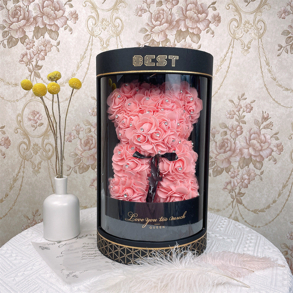 Coffret cadeau de fleurs éternelles pour une demande en mariage