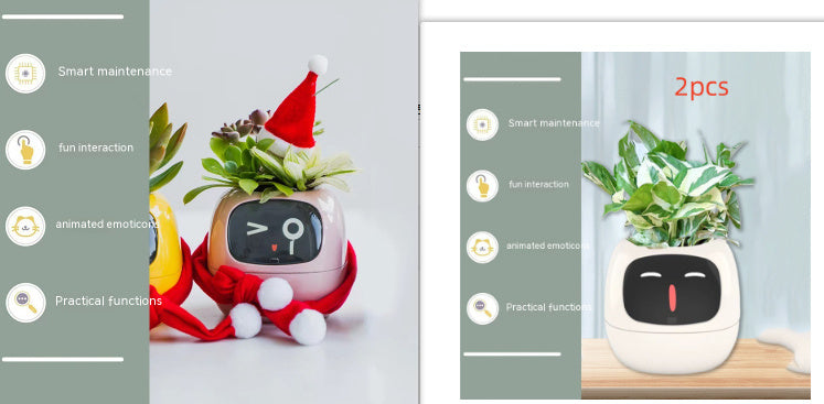 Planificateur Intelligent Amusement Inépuisable Plus de 49 Expressions Riches 7 Capteurs Intelligents et Puces AI Facilitent et Rendent Agréable la Culture des Plantes