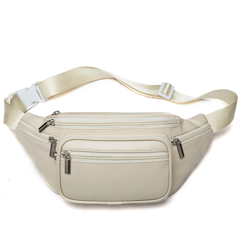 Sac ceinture en cuir pour homme rétro décontracté
