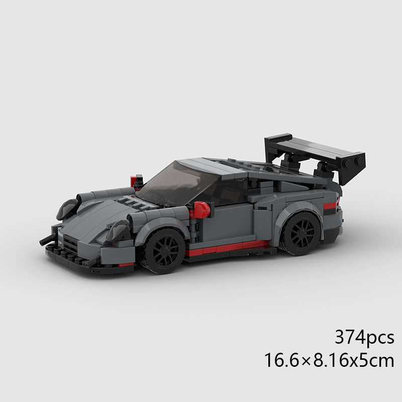 Modèle de course de voiture jouet pour enfants MOC blocs de construction puzzle DIY