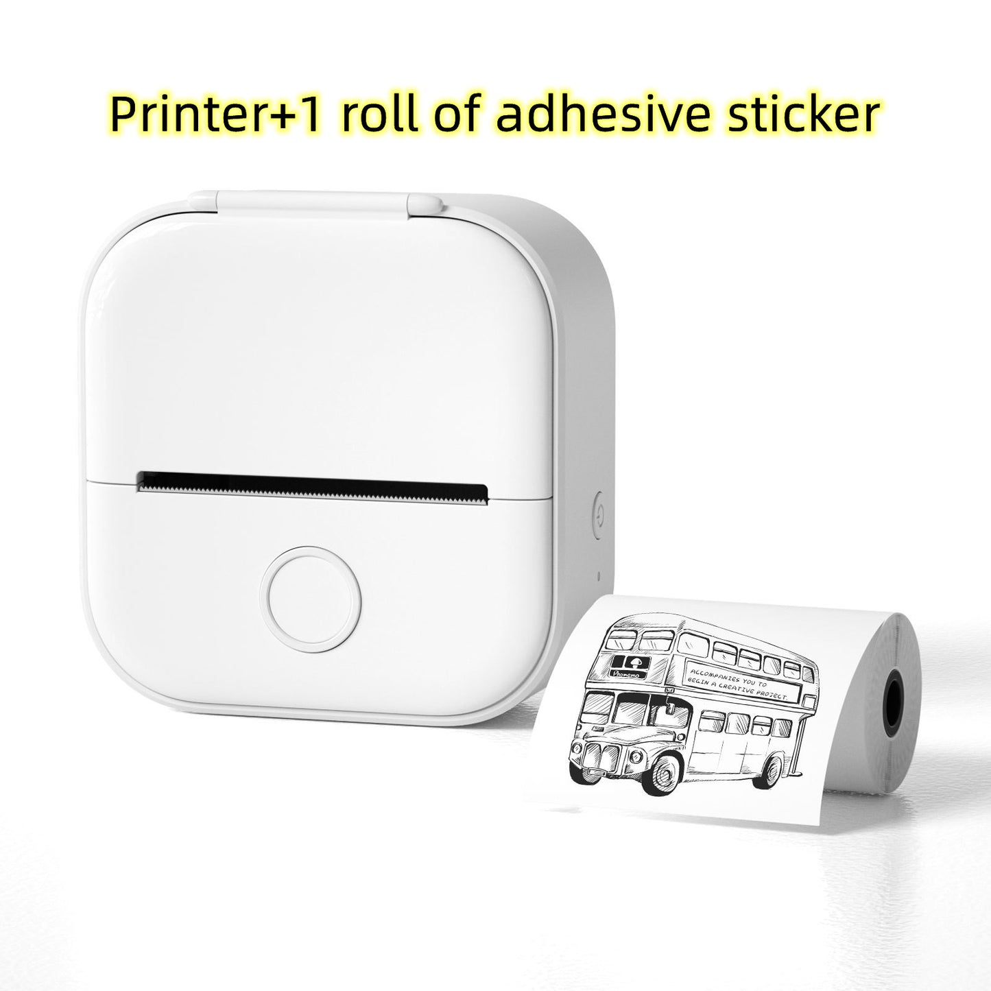 Imprimante thermique portable mini pour étiquettes, imprimante photo domestique, imprimante pour étudiants, imprimante de questions erronées, imprimante d'étiquettes mini compatible Bluetooth, étiquettes de prix.