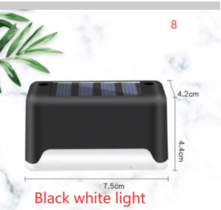 Nouvelle lampe de clôture solaire LED étanche à mise à niveau, lumières de terrasse solaires, lumière de marche solaire extérieure pour patio, escaliers, jardin, allée, pas de jardin.
