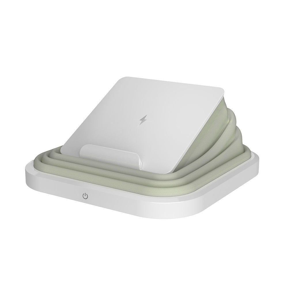 Lampe de chargement sans fil pour téléphone mobile pliable à ambiance créative et multifonctionnelle.