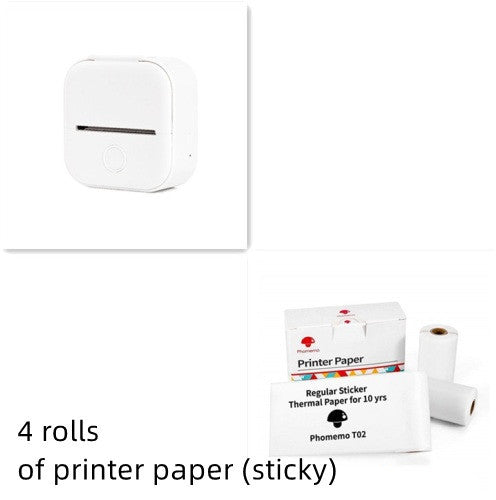Imprimante thermique portable mini pour étiquettes, imprimante photo domestique, imprimante pour étudiants, imprimante de questions erronées, imprimante d'étiquettes mini compatible Bluetooth, étiquettes de prix.