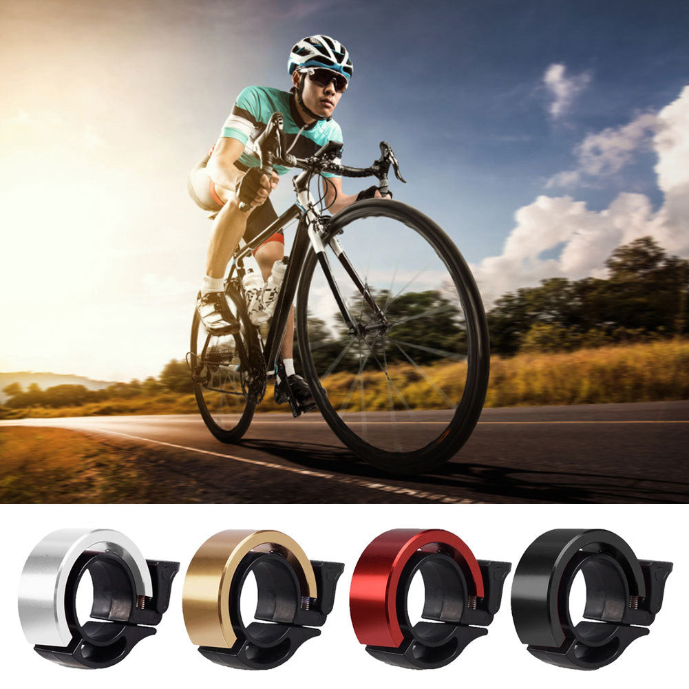 Cloche de vélo en alliage d'aluminium pour enfants et adultes, sonnette universelle pour vélo de montagne, accessoires d'alarme sonore pour la sécurité à vélo.