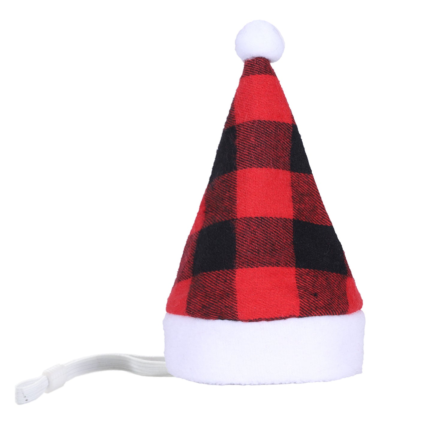 Chapeau de Noël pour animaux multicolore à rayures
