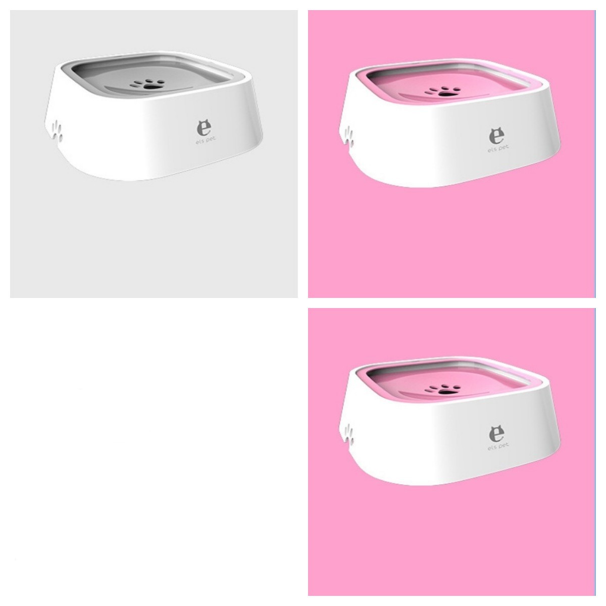 1,5 L Bol d'eau pour chat et chien, bol flottant transporté, distributeur d'eau anti-débordement, fontaine pour animaux, fournitures pour chiens en ABS et PP.