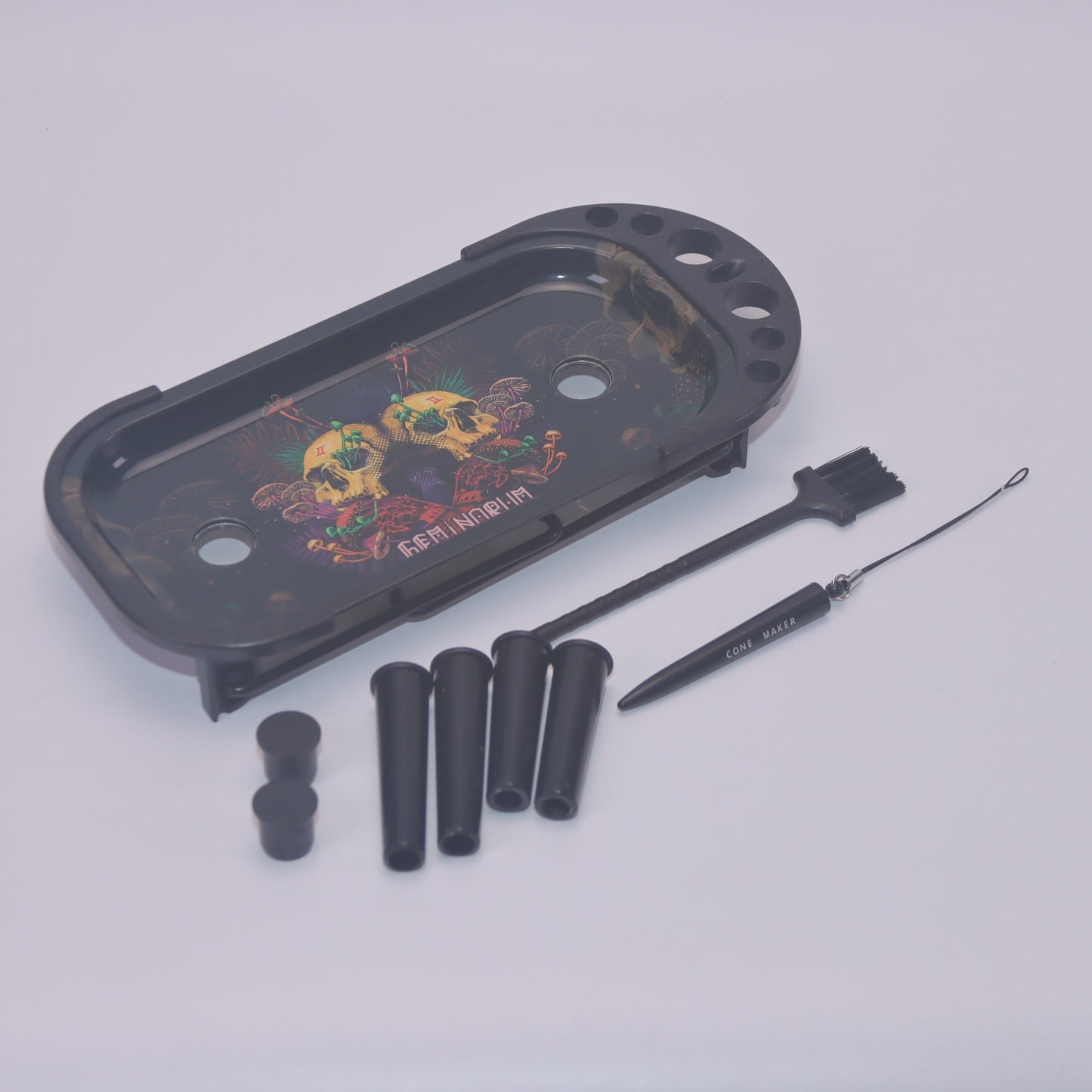 Plateau à rouler en métal, chargeur de cône pour cône pré-roulé de taille King Size et plus, support pliable, remplisseur de cône, accessoire pour fumer