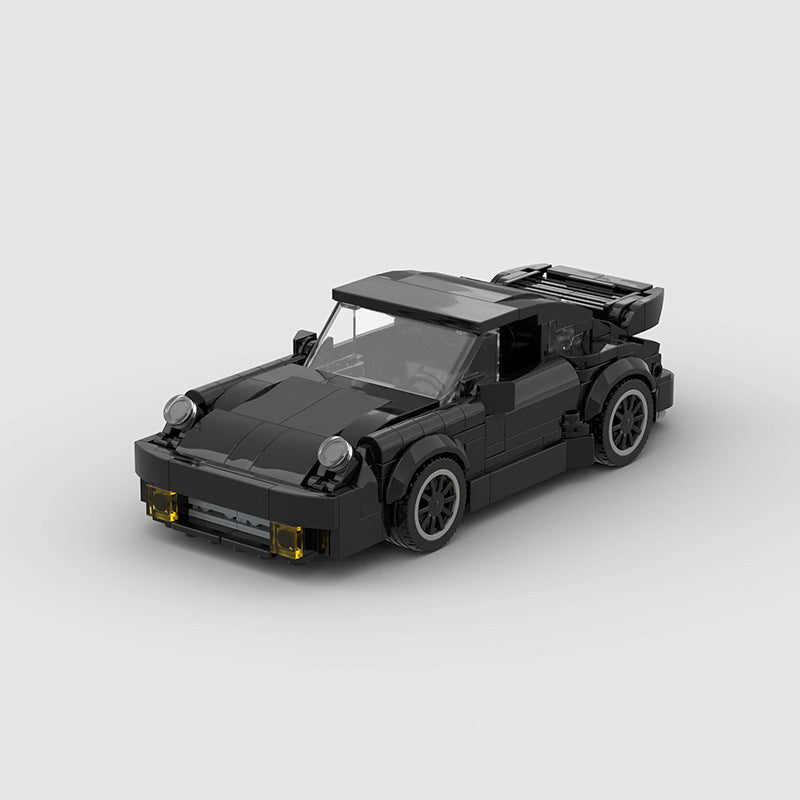 Jouet de course de voiture pour enfants en blocs de construction.