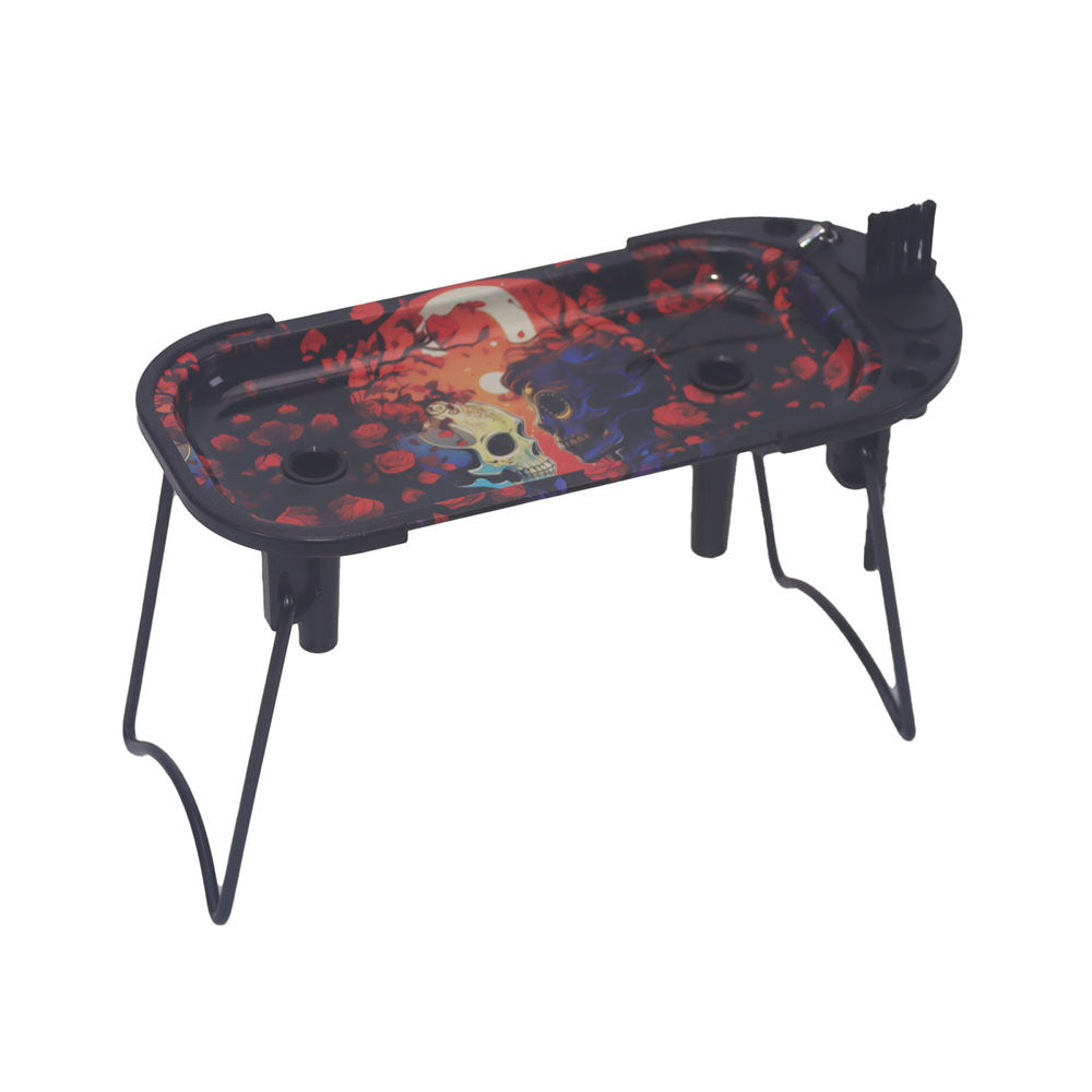 Plateau à rouler en métal, chargeur de cône pour cône pré-roulé de taille King Size et plus, support pliable, remplisseur de cône, accessoire pour fumer