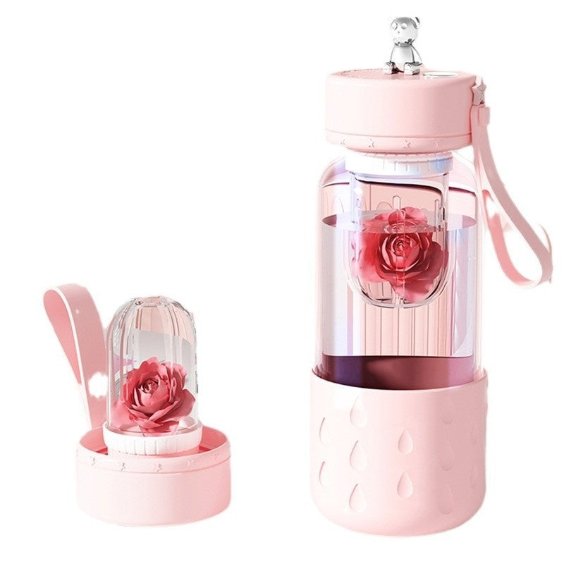 Séparation de l'eau de thé, tasse en verre magnétique, tasse à eau scellée sans fuite, infuseur de tasse à eau de thé, verre à boire, bouteille d'eau avec filtre à thé.