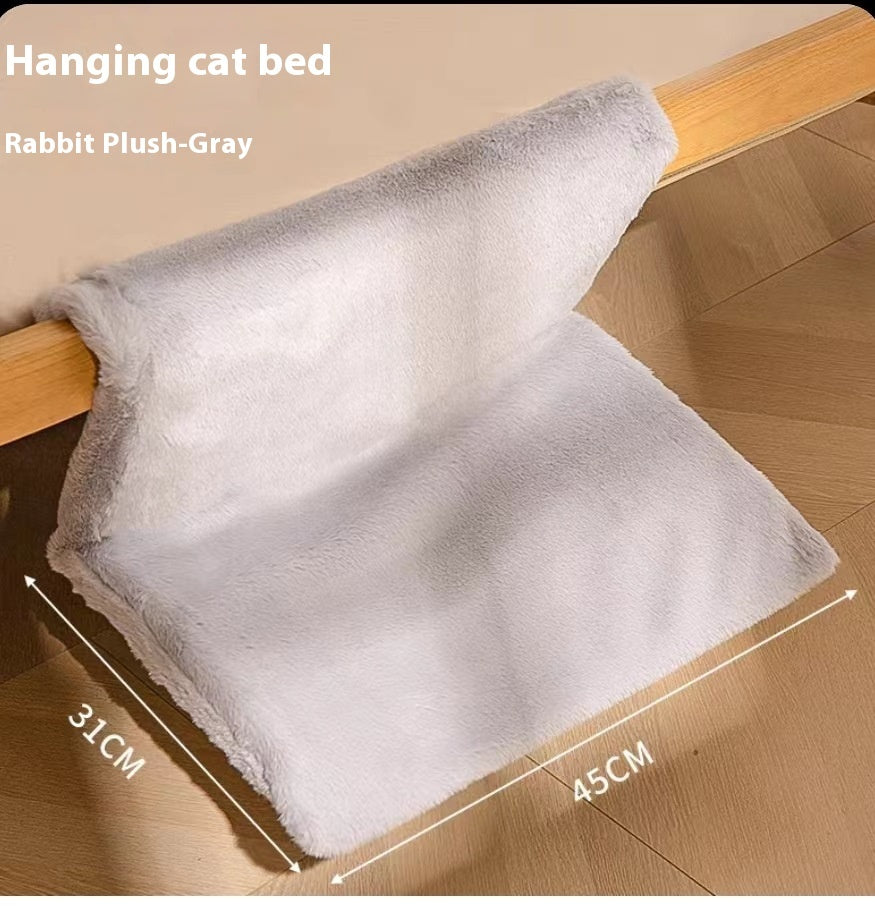 Hamac en forme de L en peluche pour chat, nid suspendu pour chat, produits pour animaux de compagnie
