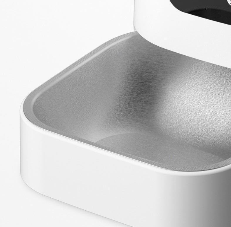 Distributeur automatique de nourriture pour animaux de compagnie grande capacité avec enregistreur vocal intelligent, contrôle par application, minuterie d'alimentation pour chats et chiens, avec bol pour animaux de compagnie WiFi.