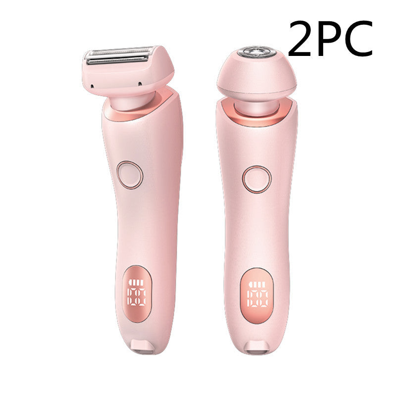 Épilateur 2 en 1, tondeuse rechargeable USB pour femmes, rasoir pour le corps, le visage, les jambes, les aisselles, le bikini, les mains et le pubis.