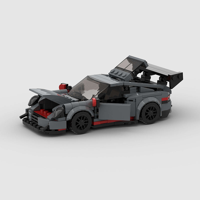 Modèle de course de voiture jouet pour enfants MOC blocs de construction puzzle DIY