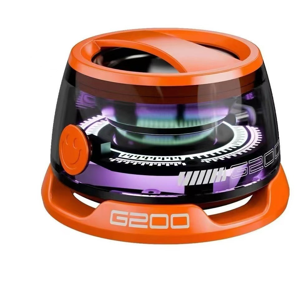 Haut-parleur Bluetooth portable G200 RGB Lighting Speaker BT5.3 Mini Sound Box 7 heures de lecture Support de téléphone magnétique