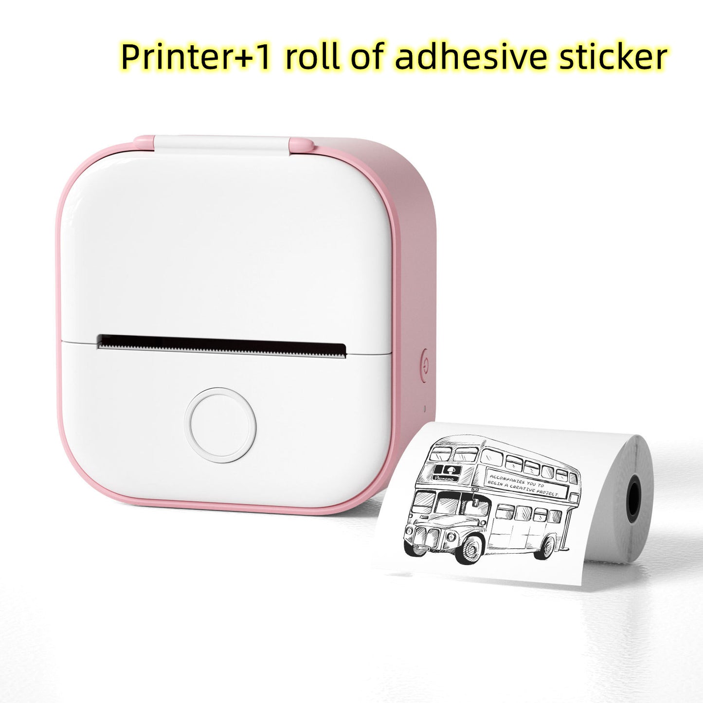 Imprimante thermique portable mini pour étiquettes, imprimante photo domestique, imprimante pour étudiants, imprimante de questions erronées, imprimante d'étiquettes mini compatible Bluetooth, étiquettes de prix.