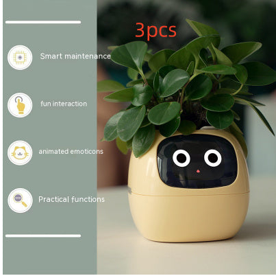 Planificateur Intelligent Amusement Inépuisable Plus de 49 Expressions Riches 7 Capteurs Intelligents et Puces AI Facilitent et Rendent Agréable la Culture des Plantes
