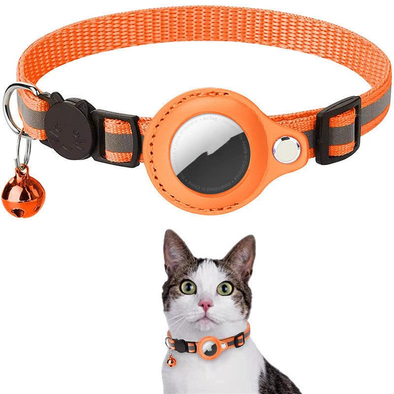 Étui de protection étanche pour collier réfléchissant pour Airtag, Air Tag, Airtags, couverture protectrice pour chat, chien, chaton, chiot, collier en nylon.