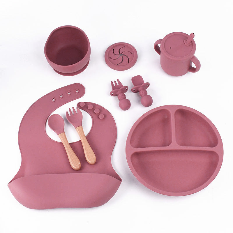 Assiette en silicone pour enfants, convenant aux ménages.