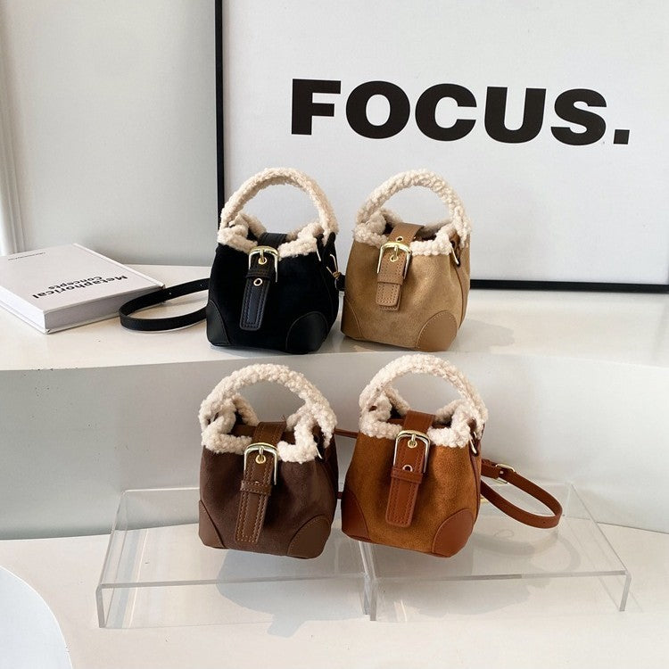 Sacs à bandoulière pour femmes, sac à épaule, sac rétro décontracté en peluche, sacs polyvalents en peluche, sacs à main et sacs à main pour femmes.