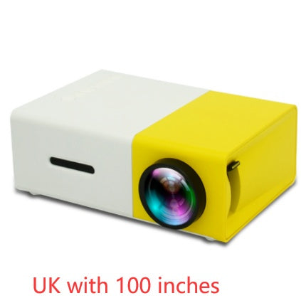 Projecteur portable 3D HD LED de cinéma à domicile compatible HDMI, projecteur audio USB YG300 mini projecteur.
