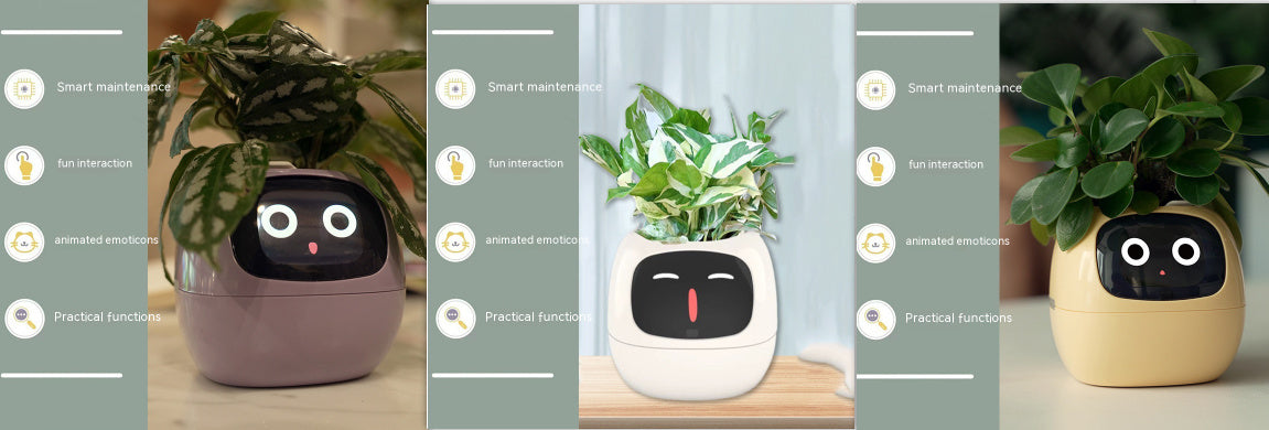 Planificateur Intelligent Amusement Inépuisable Plus de 49 Expressions Riches 7 Capteurs Intelligents et Puces AI Facilitent et Rendent Agréable la Culture des Plantes