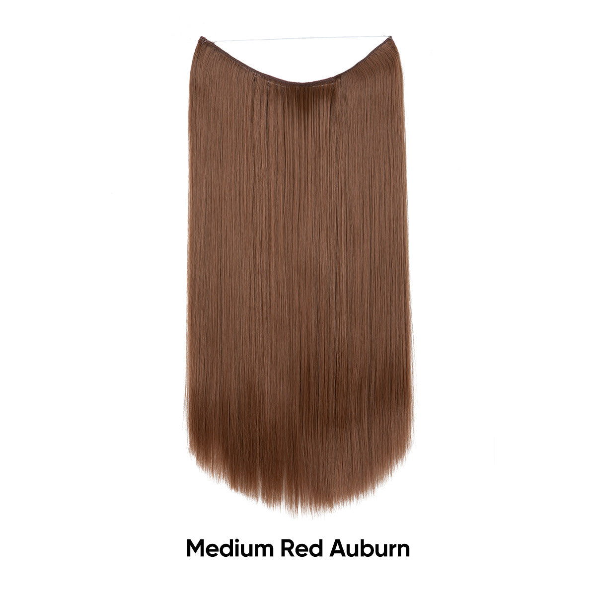 Extension de cheveux invisible lisse multicolore dégradée réglable en une seule pièce pour femme