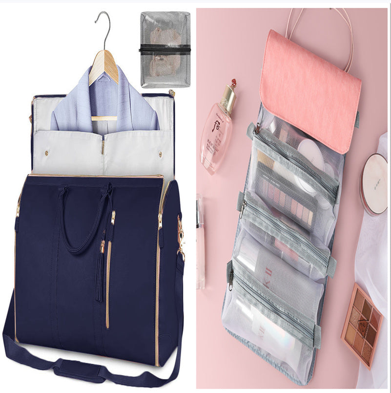 Grand sac de voyage à capacité élevée, sac à main pour femmes, sac à costume pliable, sacs à vêtements imperméables.