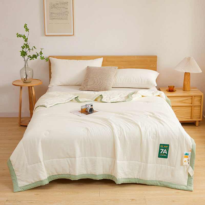 Couette d'été fraîche en coton brut antibactérien lavable