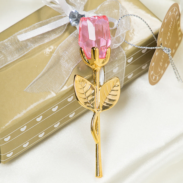 Nouvelles décorations de roses en cristal et métal pour la Saint-Valentin